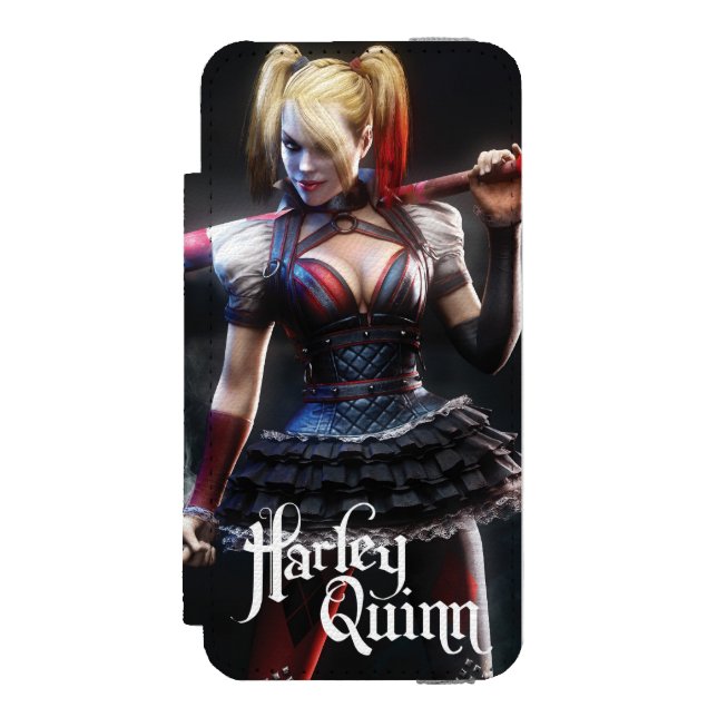 Batman Arkham Knight | Harley Quinn with Bat Incipio iPhone Wallet Case (Folio Front)