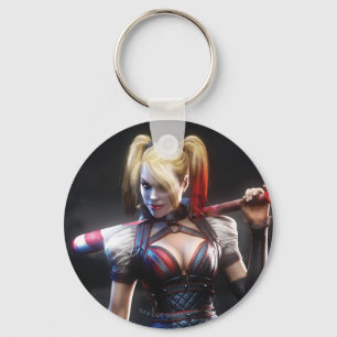 Batman Arkham Knight   Harley Quinn with Bat Key Ring
