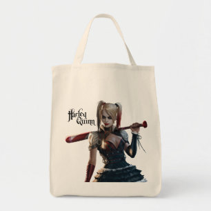 Batman Arkham Knight   Harley Quinn with Bat Tote Bag