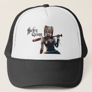 Batman Arkham Knight Harley Quinn with Bat Trucker Hat