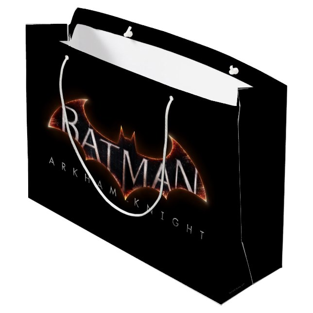 Batman Arkham Knight Logo Large Gift Bag (Back Angled)