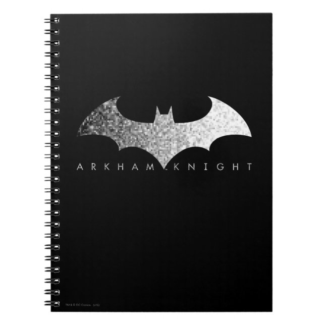 Batman Arkham Knight Pixel Logo Notebook (Front)