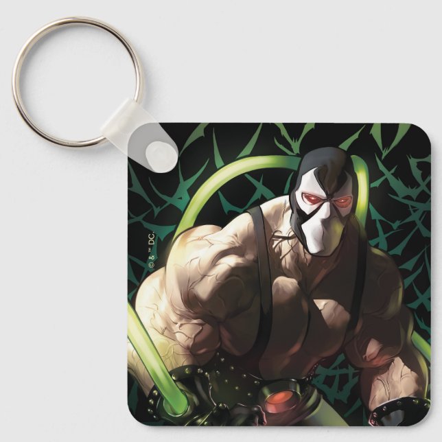 Batman Bane Bat Swarm Illustration Key Ring (Front)