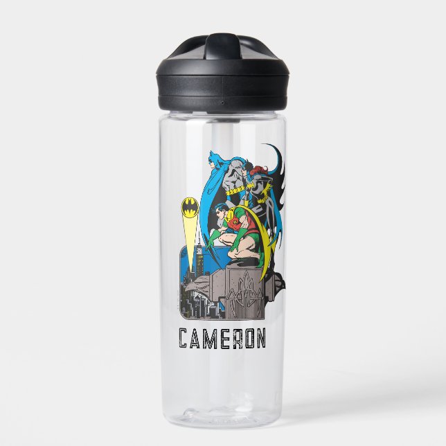 Batman/Batgirl/Robin | Add Your Name Water Bottle (Front)