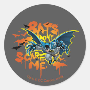 Batman   Bats Don't Scare Me Classic Round Sticker