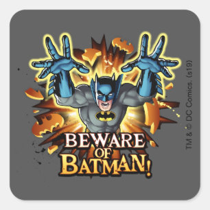 Batman   Beware of Batman Square Sticker