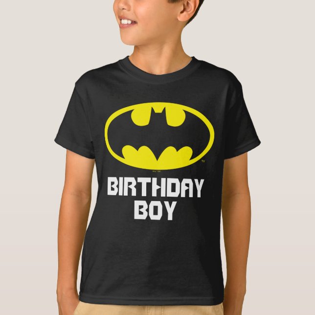 Batman | Birthday Boy - Name & Age T-Shirt (Front)