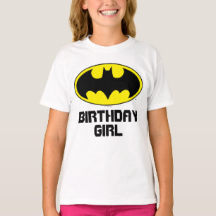 Batman   Birthday Girl - Name & Age T-Shirt