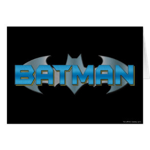 Batman   Blue Name Logo