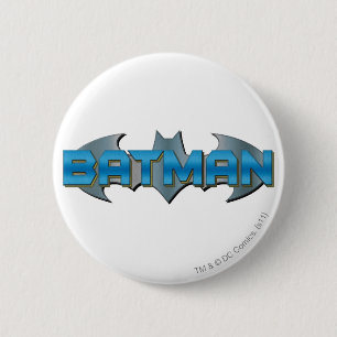 Batman Blue Name Logo 6 Cm Round Badge