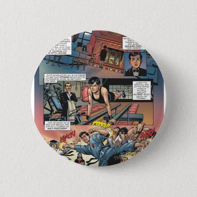 Batman - Bruce Wayne Origins 1 6 Cm Round Badge (Front)