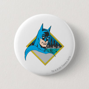 Batman Bust 6 Cm Round Badge