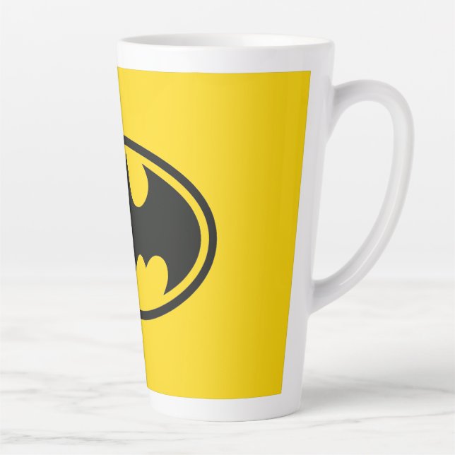 Batman Button  Latte Mug (Right)