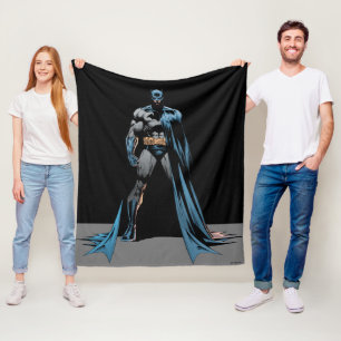 Batman cape over one side fleece blanket