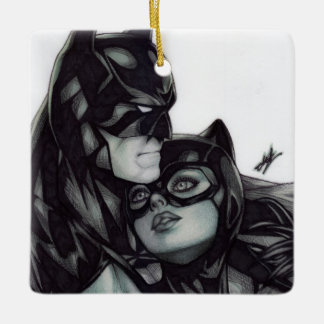 Batman & Catwoman ~ Bruce wayne & Selina Kyle Ceramic Ornament