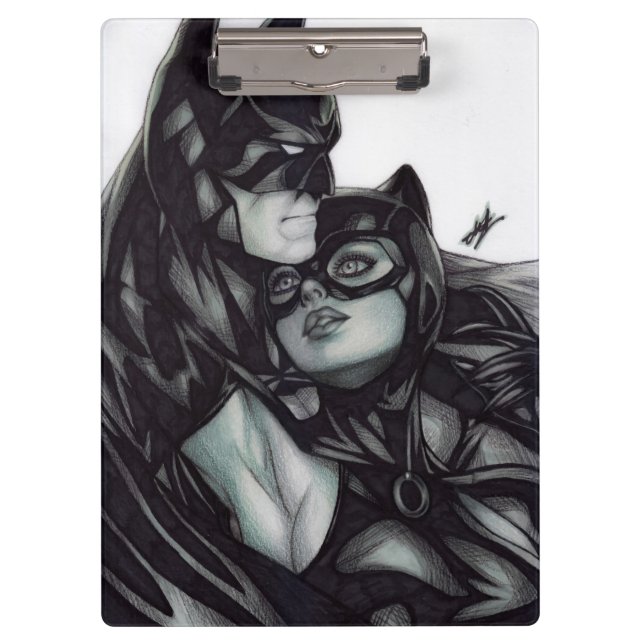 Batman & Catwoman ~ Bruce wayne & Selina Kyle Clipboard (Front)