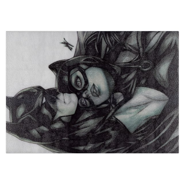 Batman & Catwoman ~ Bruce wayne & Selina Kyle Cutting Board (Front)