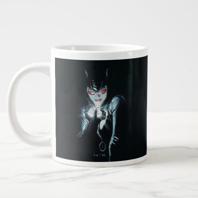 Batman Catwoman Faces of Evil Cover Illustration Large Coffee Mug (Left)