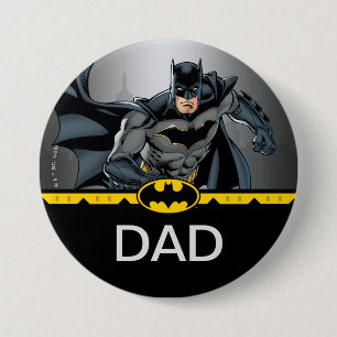 Batman Chalkboard Birthday Child's Dad 7.5 Cm Round Badge