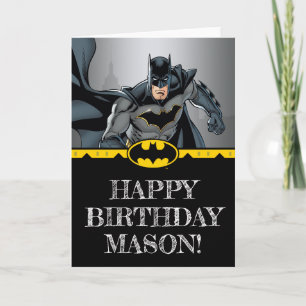 Batman   Chalkboard Happy Birthday Card