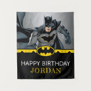 Batman   Chalkboard Happy Birthday Tapestry