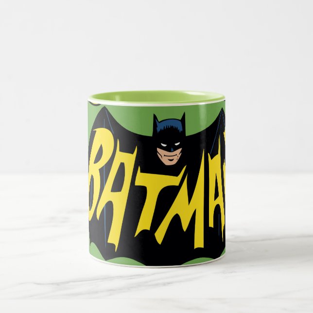 Batman Classic TV Series Logo Two-Tone Coffee Mug (Center)