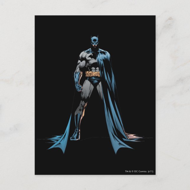 Batman Cloaked in Shadow Postcard (Front)
