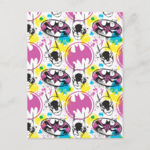 Batman Colour Code Pattern 3 Postcard