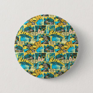 Batman Comic Capers Pattern 2 6 Cm Round Badge
