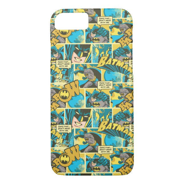Batman Comic Capers Pattern 2 Case-Mate iPhone Case (Back)