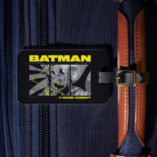Batman Comic Tri-Panel Graphic Luggage Tag