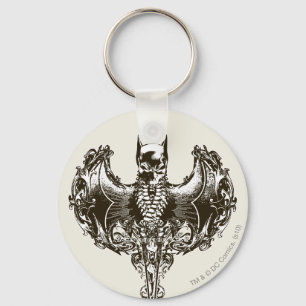 Batman Cowl and Skull Crest Key Ring