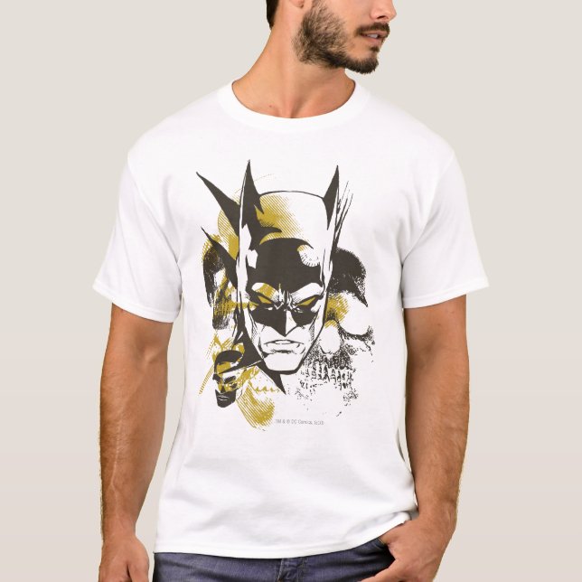 Batman Cowl and Skulls T-Shirt (Front)