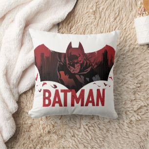 Batman Crimson Gotham Icon Cushion