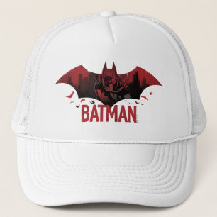 Batman Crimson Gotham Icon Trucker Hat