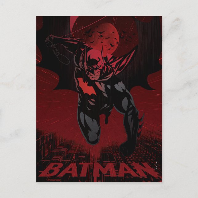 Batman Crimson Leap Postcard (Front)
