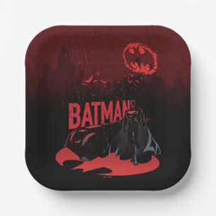 Batman Crimson Rain Paper Plate