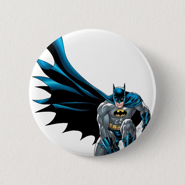 Batman Crouches 6 Cm Round Badge (Front)