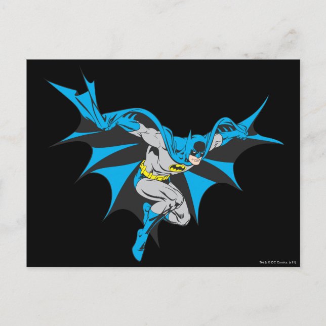 Batman Crouches Postcard (Front)