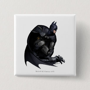 Batman Crouching 15 Cm Square Badge