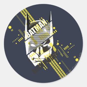 Batman Dark Knight Futuristic Classic Round Sticker