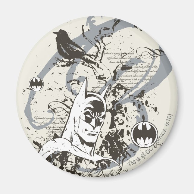 Batman Dark Knight Manuscript Montage Magnet (Front)