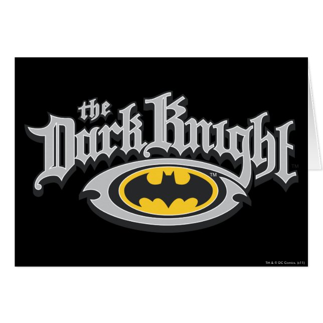 Batman Dark Knight | Name and Oval Logo (Front Horizontal)