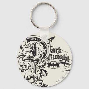 Batman Dark Knight   Ornate Logo Key Ring