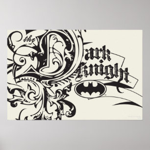 Batman Dark Knight   Ornate Logo Poster