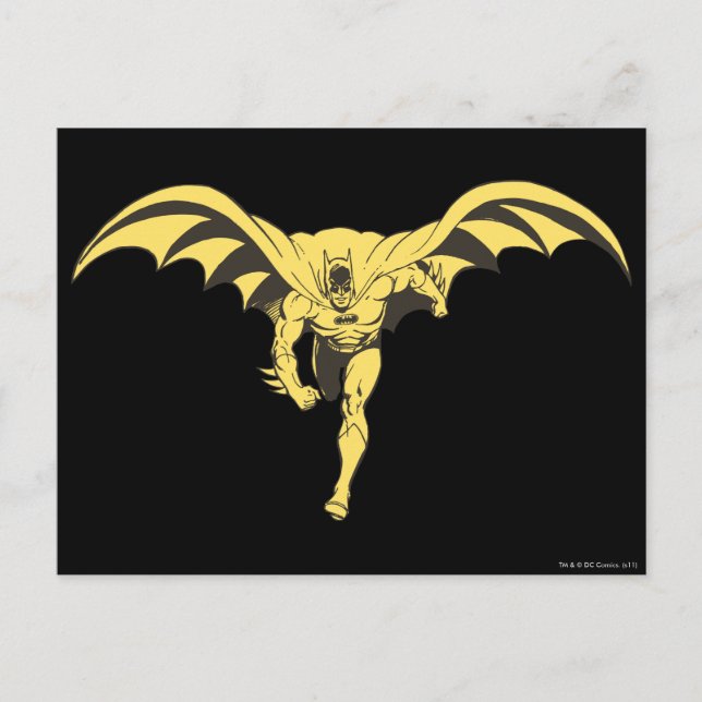 Batman Dash Yellow Postcard (Front)