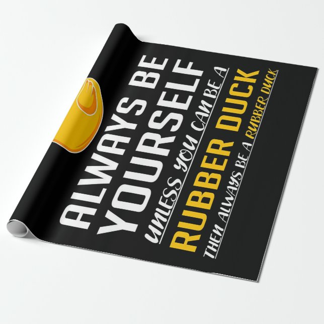 BatMan Duck Wrapping Paper (Unrolled)