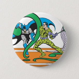 Batman Fights Riddler 6 Cm Round Badge
