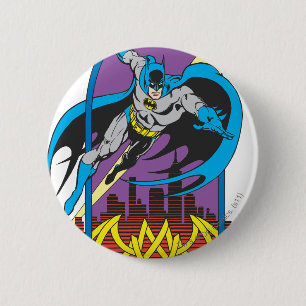Batman Flies Thru the Night 6 Cm Round Badge