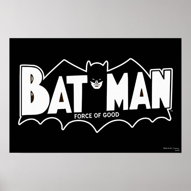 Batman | Force of Good 60s Logo Poster (Front)